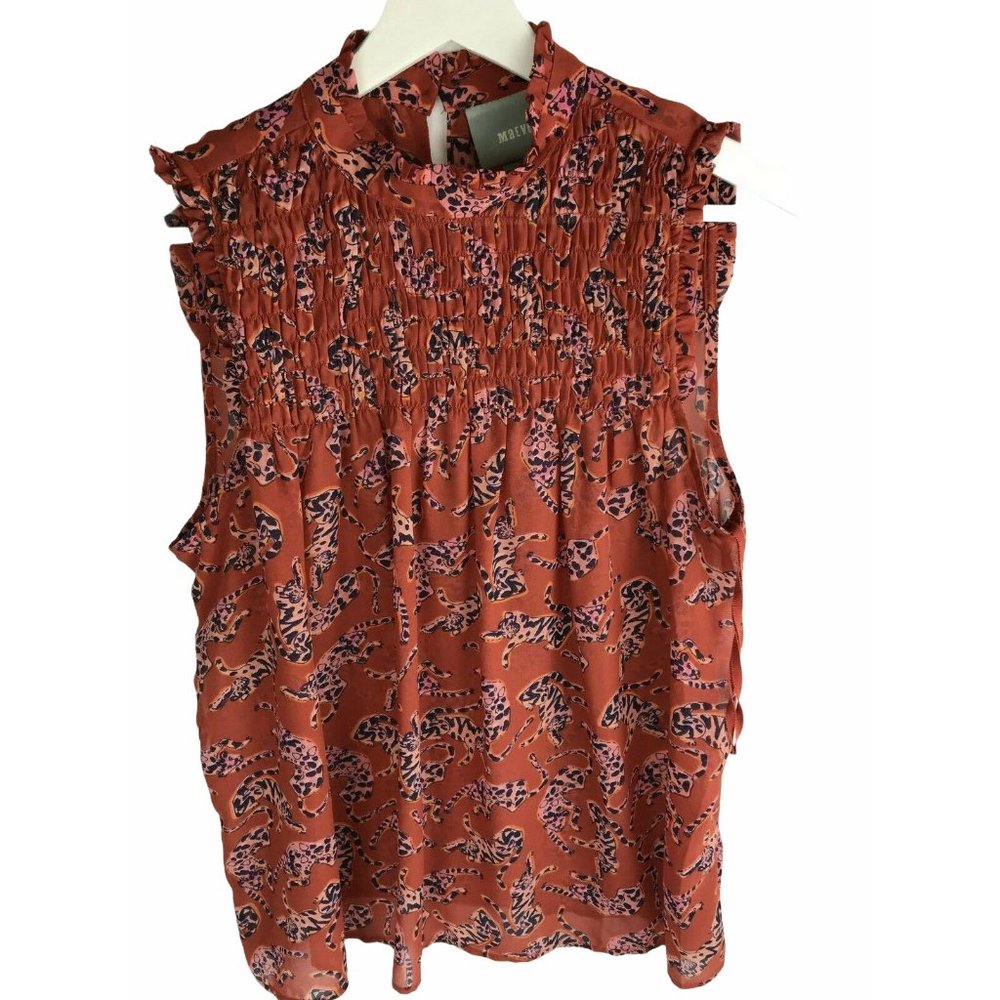 Anthropologie MAEVE Tank Sleeveless Tiger Size 4